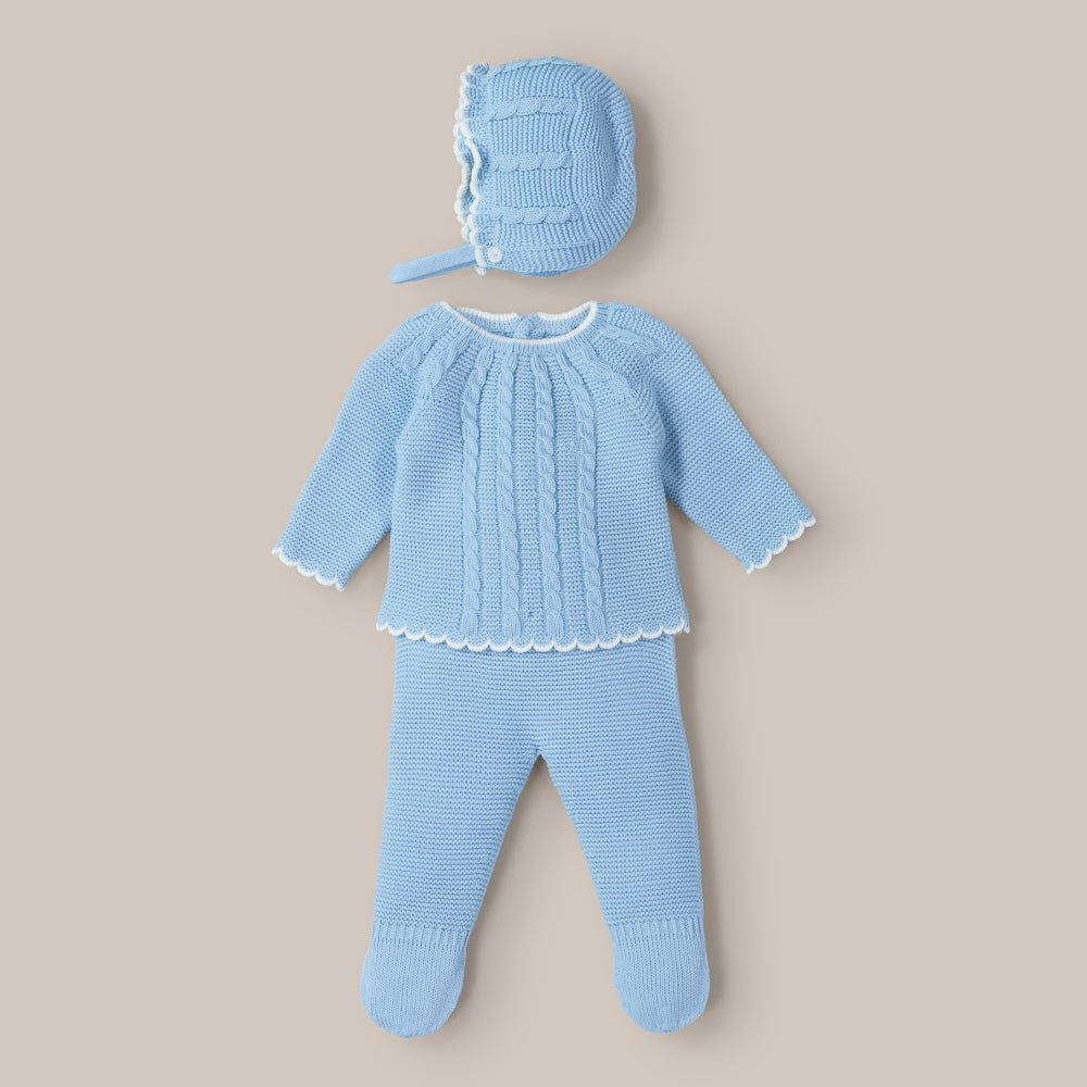 Conjunto Punto Bebé Dudu Azul