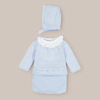 Conjunto Bebé Lana Puntilla
