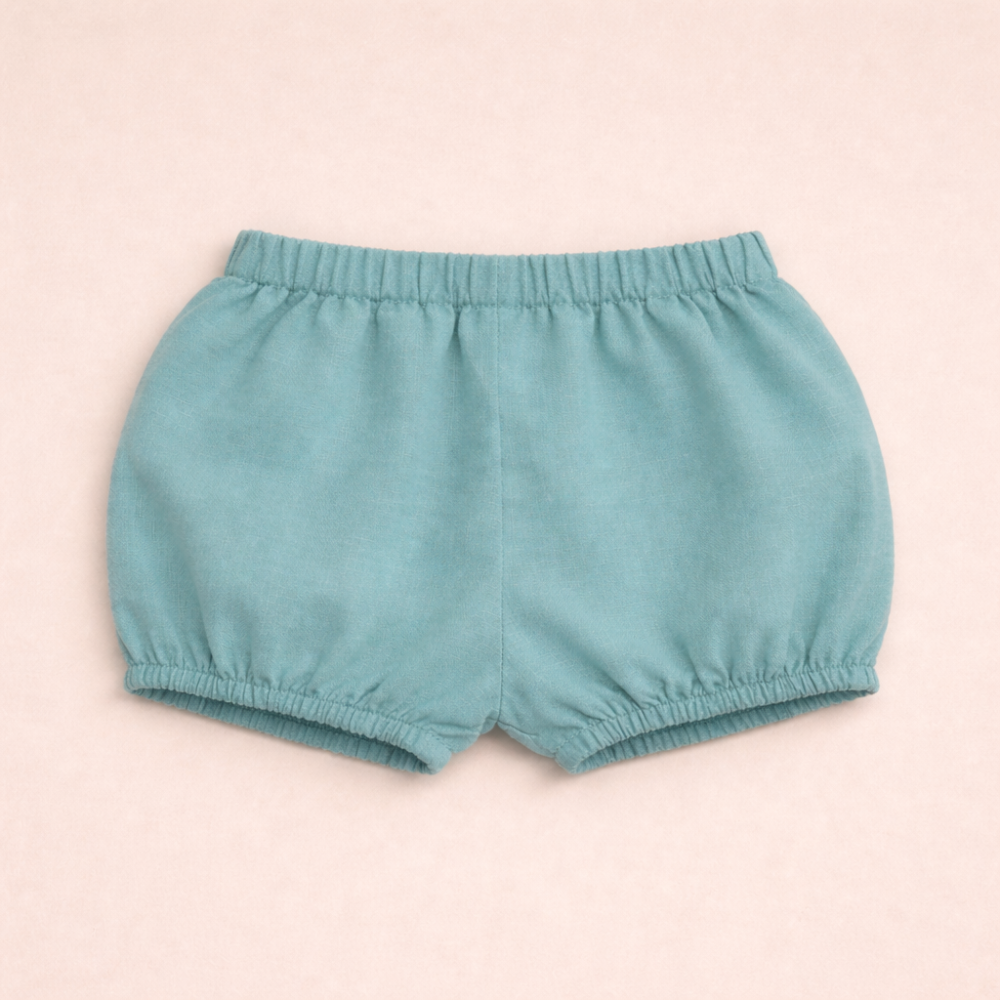 Turquoise Linen Bloomers