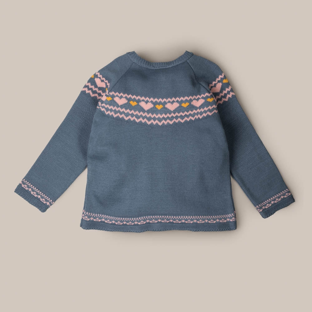 Chaqueta Corazones Azul