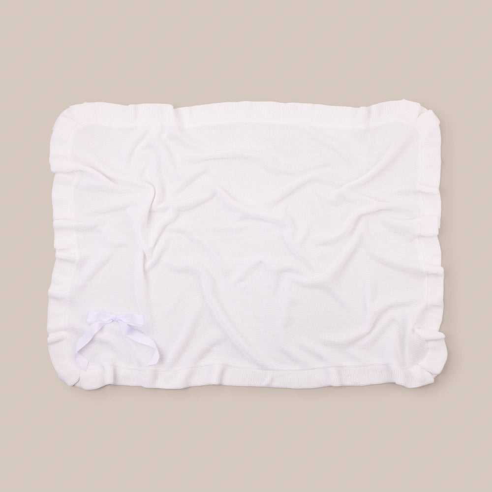 Baby shawl Perlé Basic Ruffle