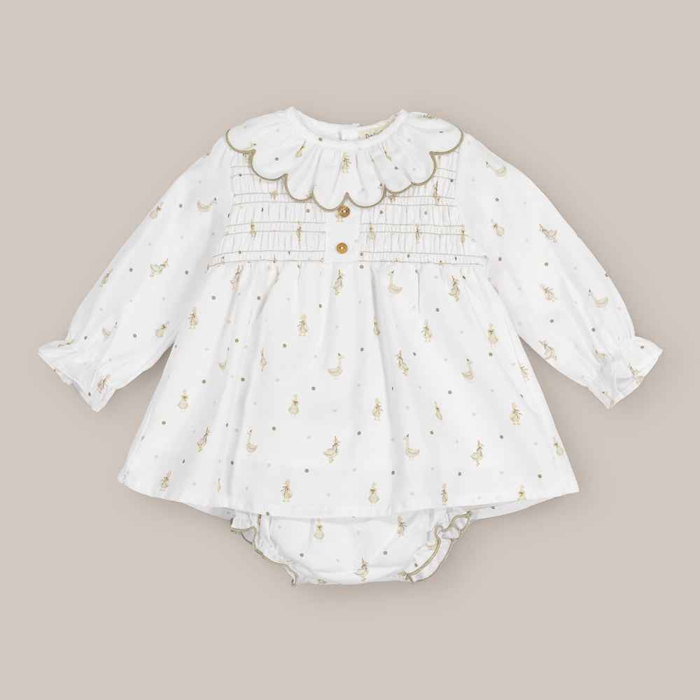 baby dress set baby Smock goose