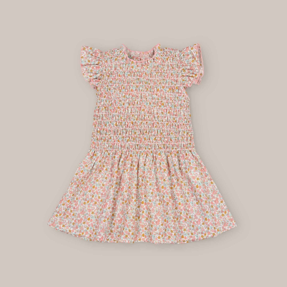 Vestito Smock Turchese