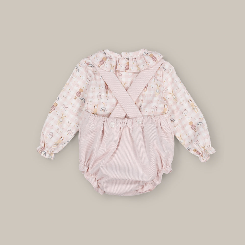 Set dungaree Baby mouse