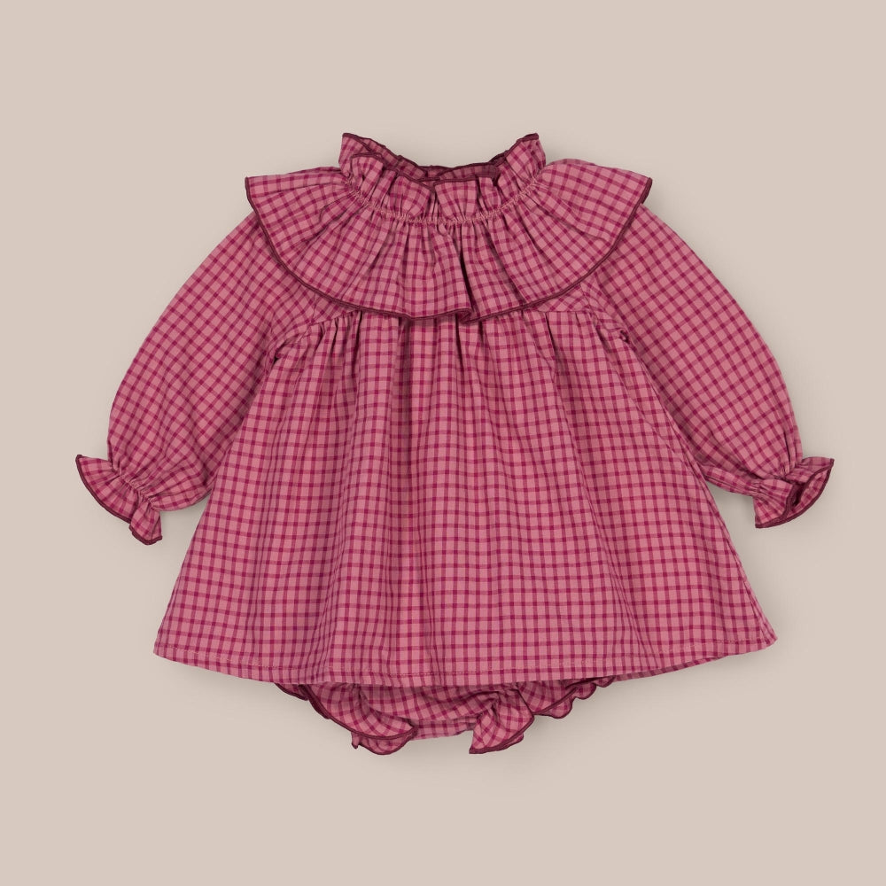 Baby dress set Cerise
