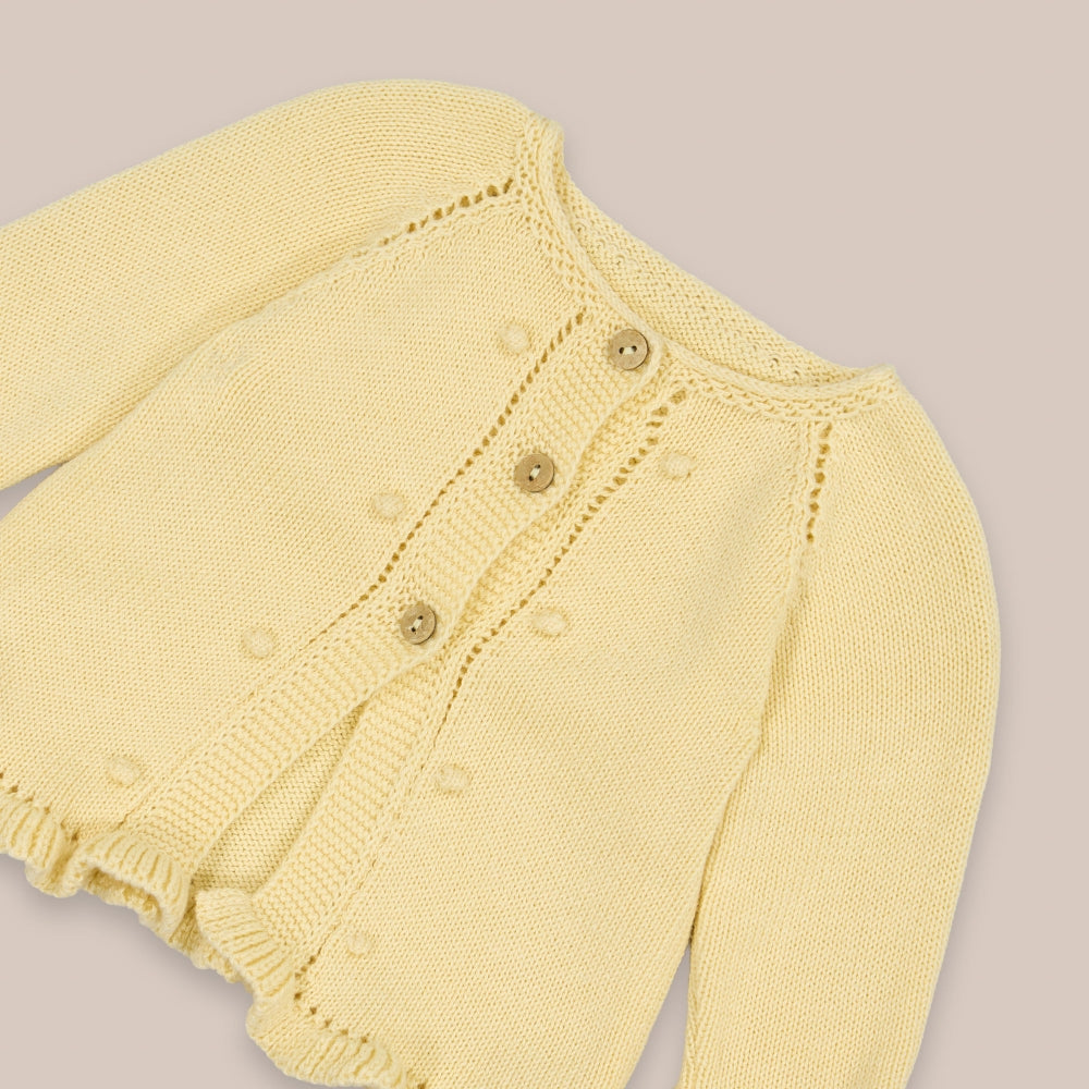 Rüschenjacke aus Baumwolle