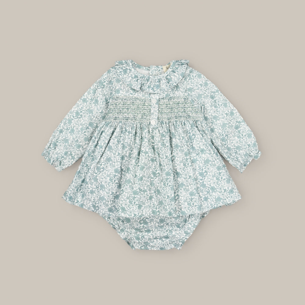 Babykleid Babynestchen Grüner Tee