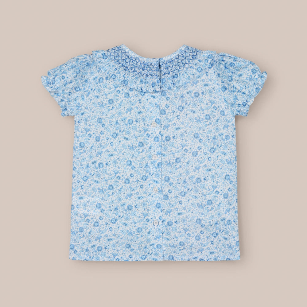 Blusa de caxemira com babados