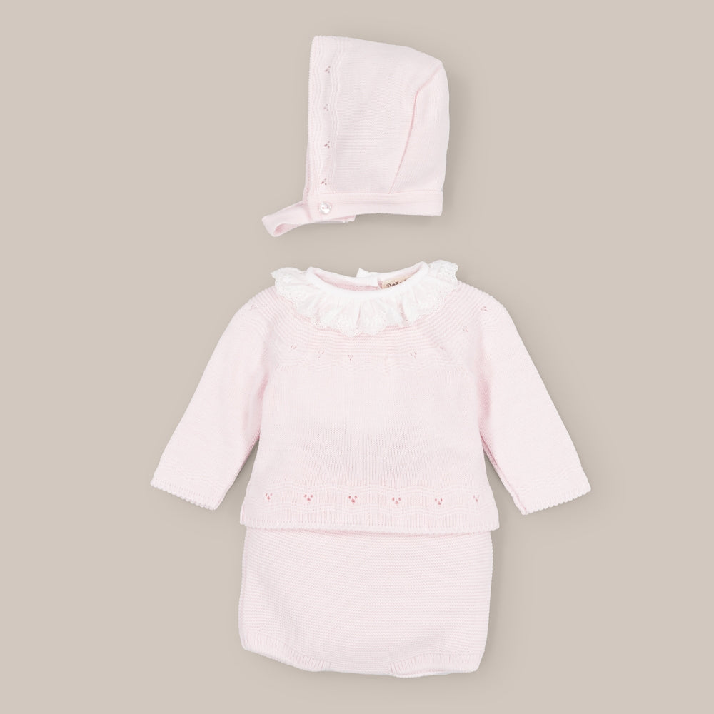 Conjunto Bebé Lana Puntilla