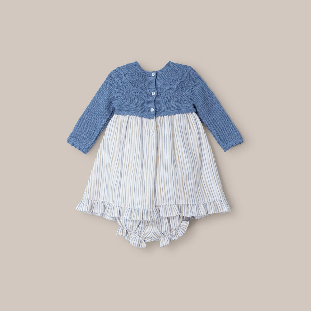 Ensemble robe et culotte pour bébé Mil Stripe Baby