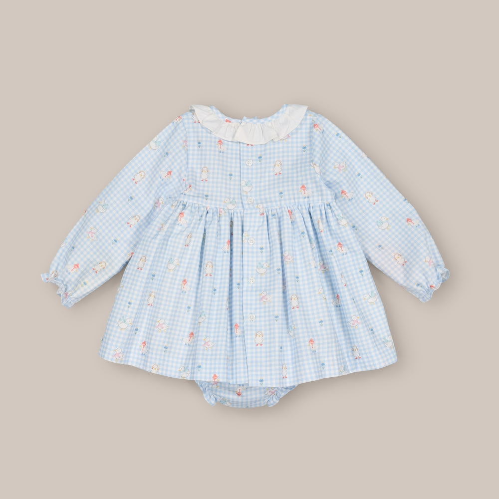 baby dress set Smock Patitos