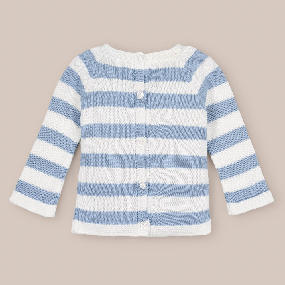 Maglione a righe larghe