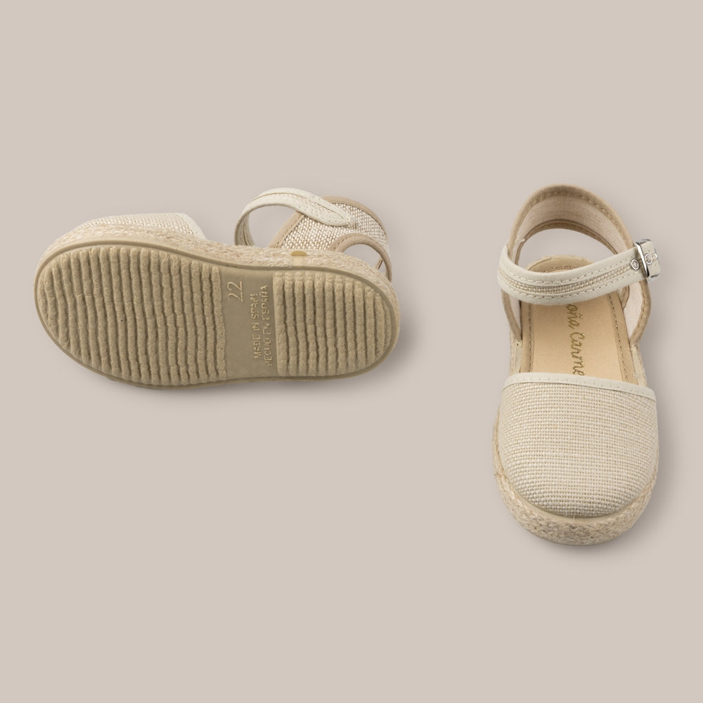 Sandale en lin pour fille