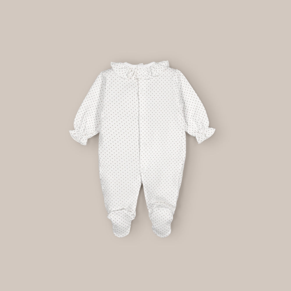 Pyjama en caoutchouc de coton à pois