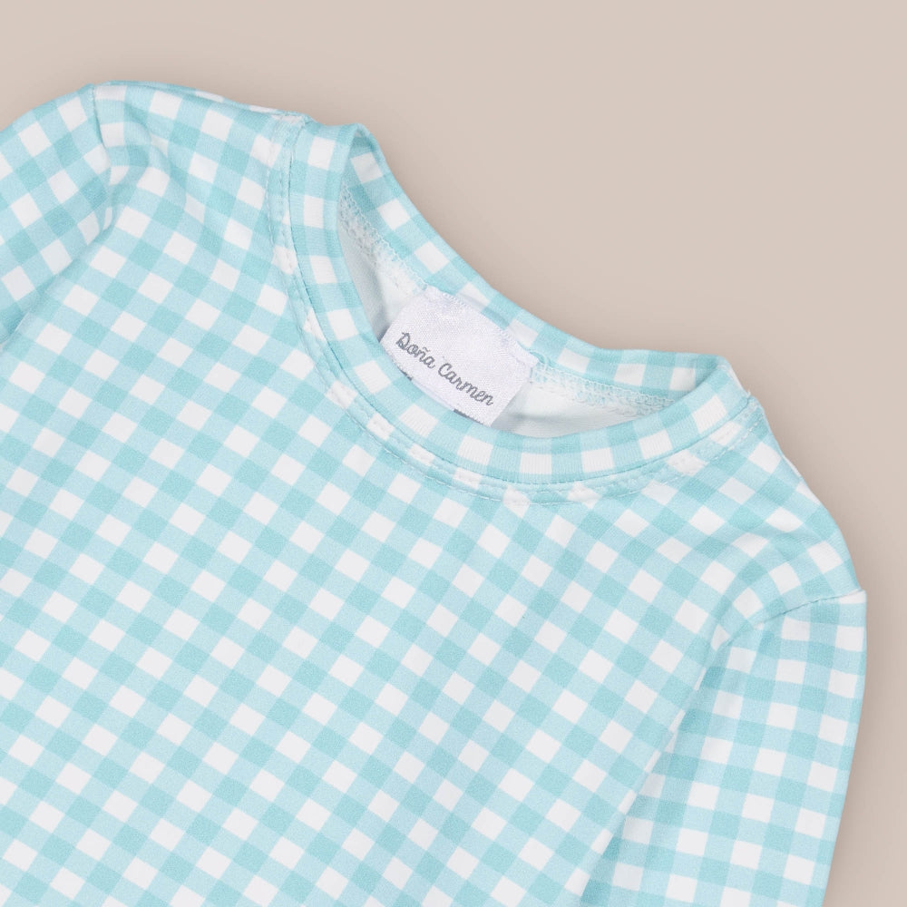 T-shirt de bain turquoise