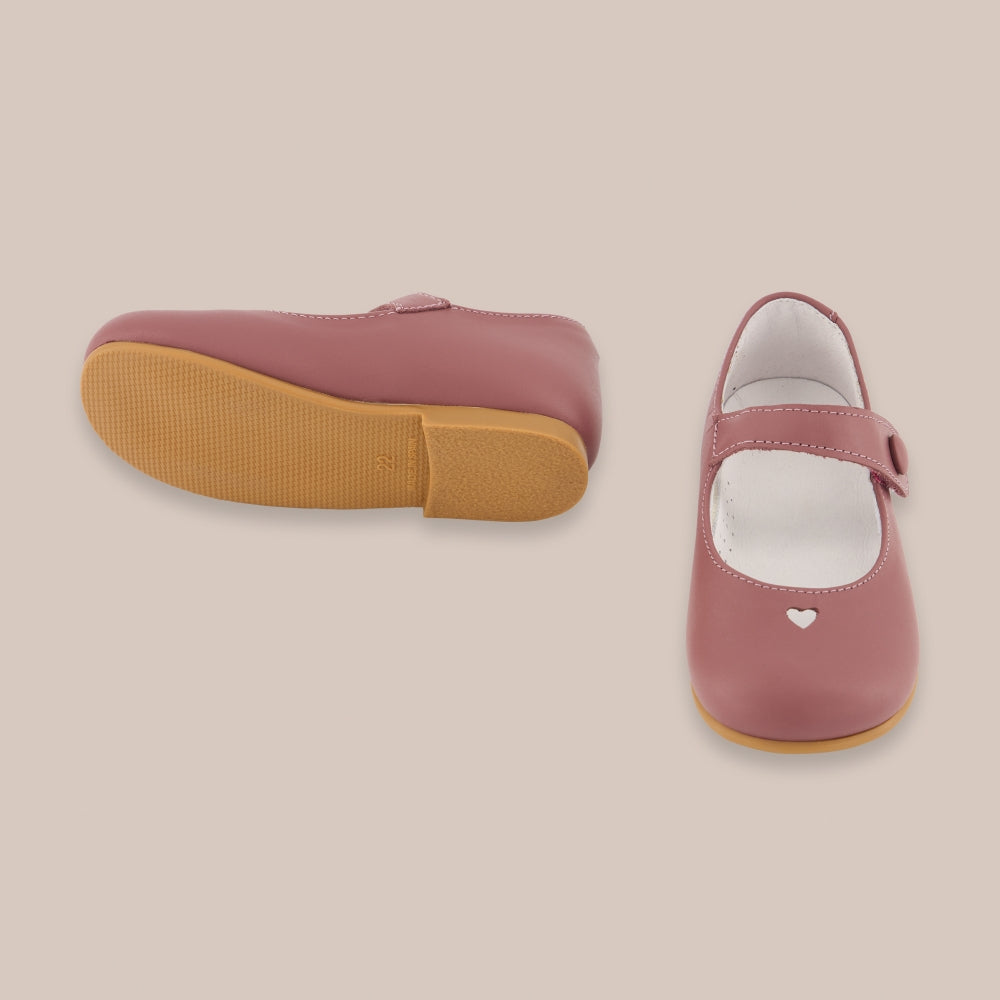 Mary Jane Leather Heart