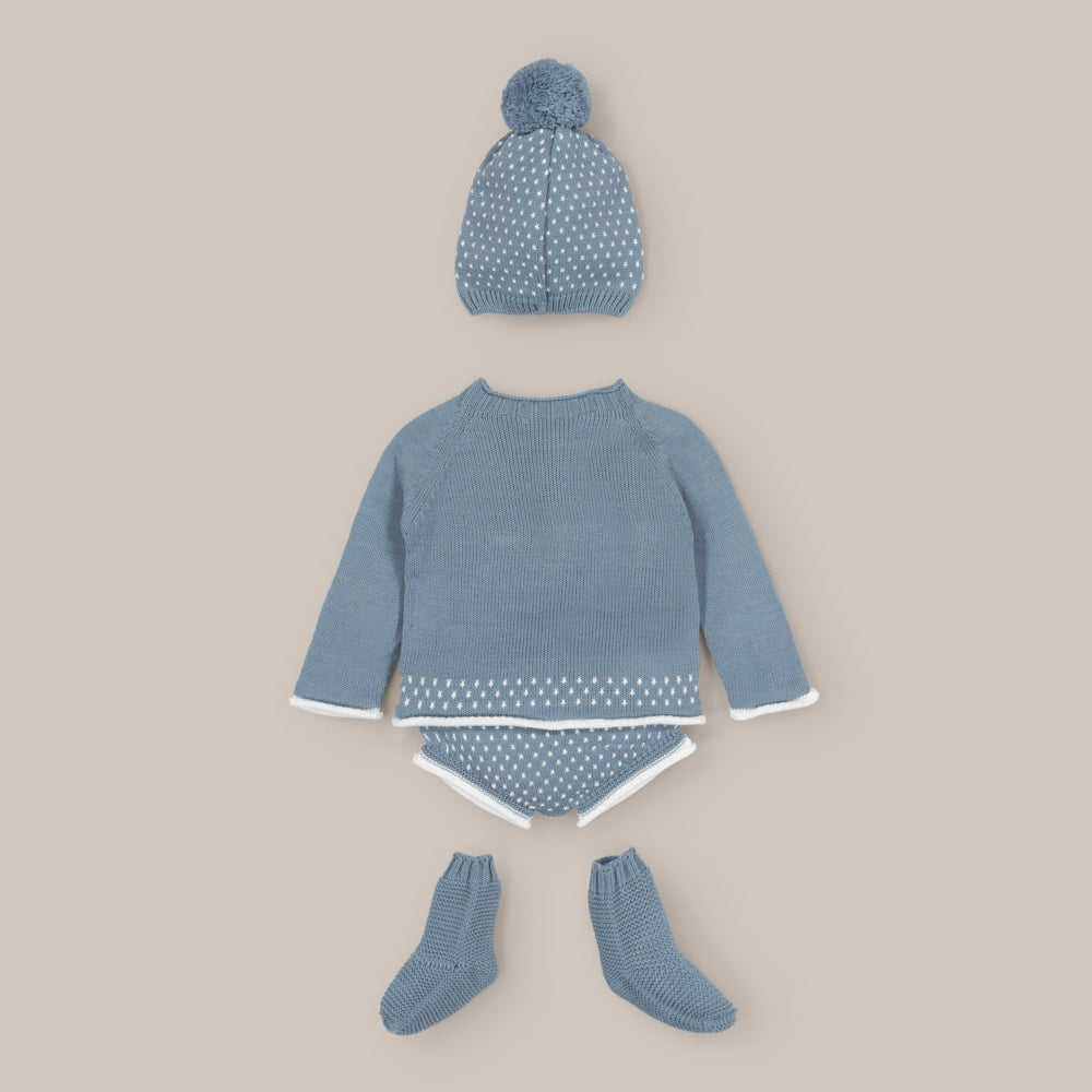 Conjunto Short Malha Bebê Jaquard
