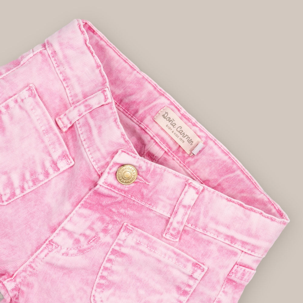 Pantalon fille avec poches cloche