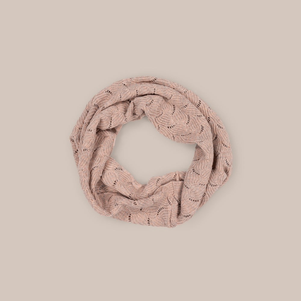 Cuello Lana Rosa Jaspeado