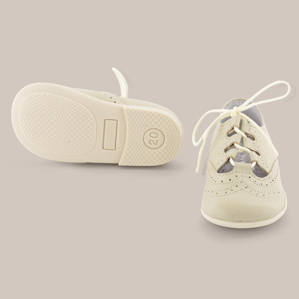 Englischer Babyschuh mit Ledersohle