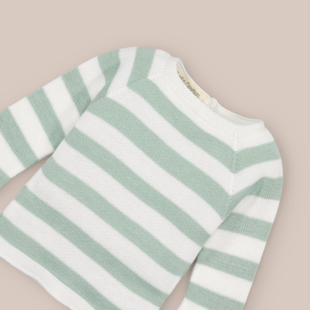 Pullover mit breiten Streifen