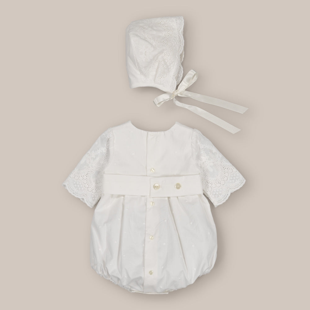Romper with Bonnet cotton