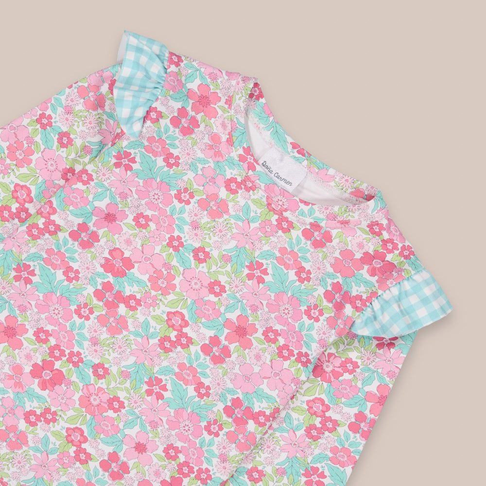 Camiseta Baño Volante Turquoise