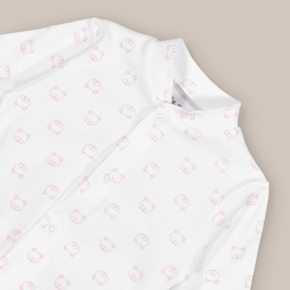 Baby-Pyjama aus Baumwolle mit Gesichtern