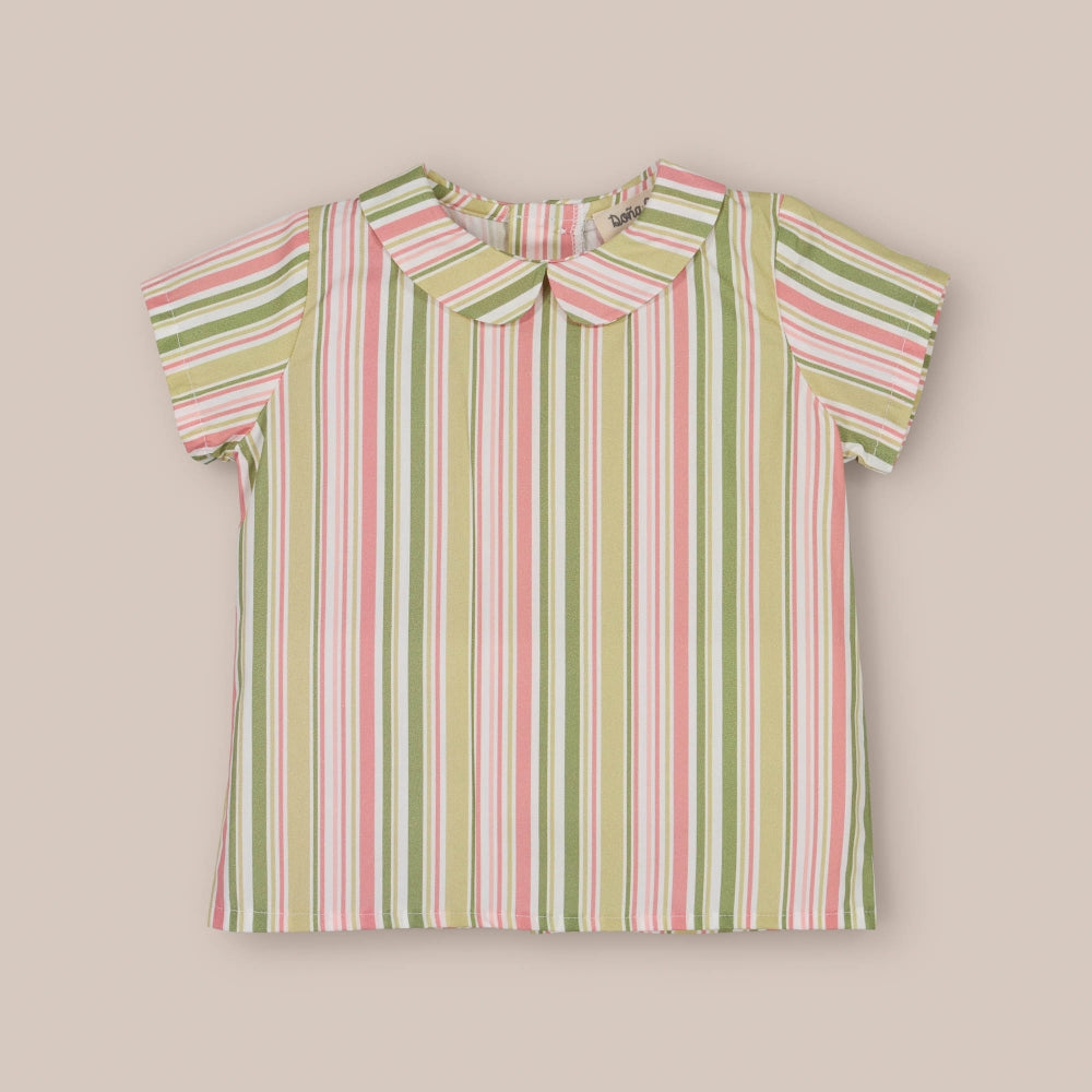 Chemise bébé dorée