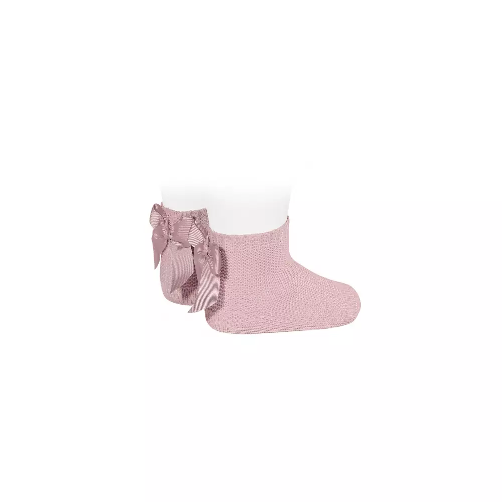 PALE PINK KNITTED SOCKS LEON