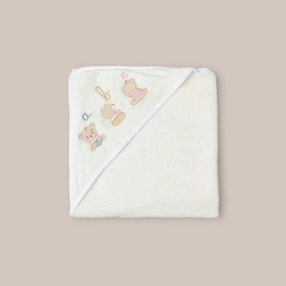 PINK BABY TOWEL ABC