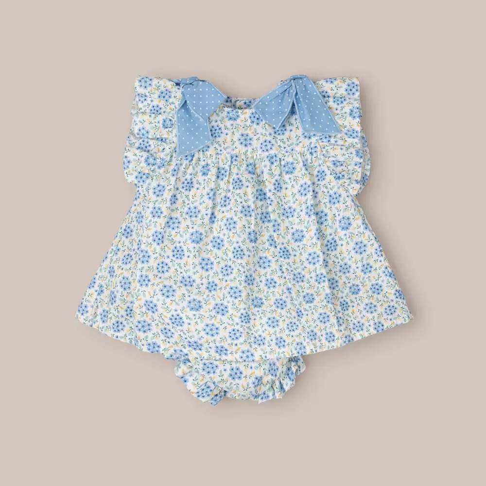 BABY DRESS AND BLOOMERS SET...