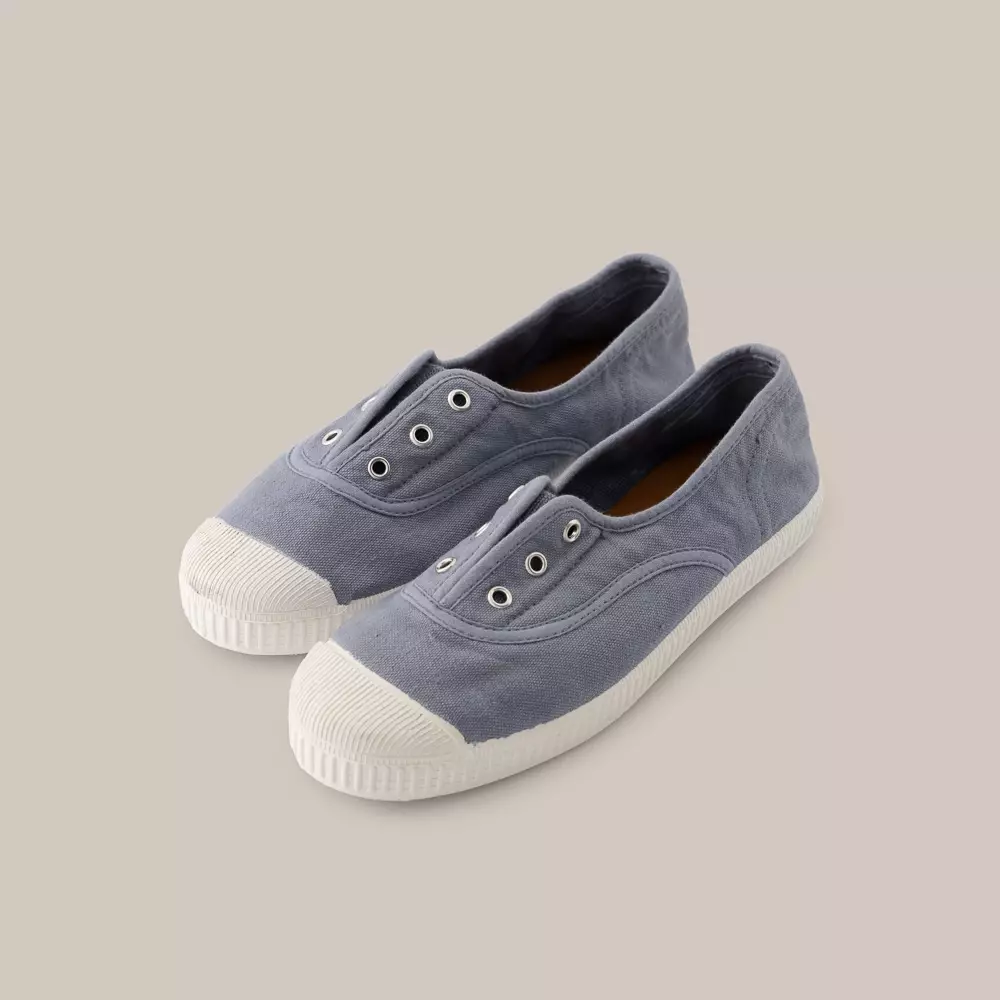 ZAPATO LONA PUNTA GOMA AZUL