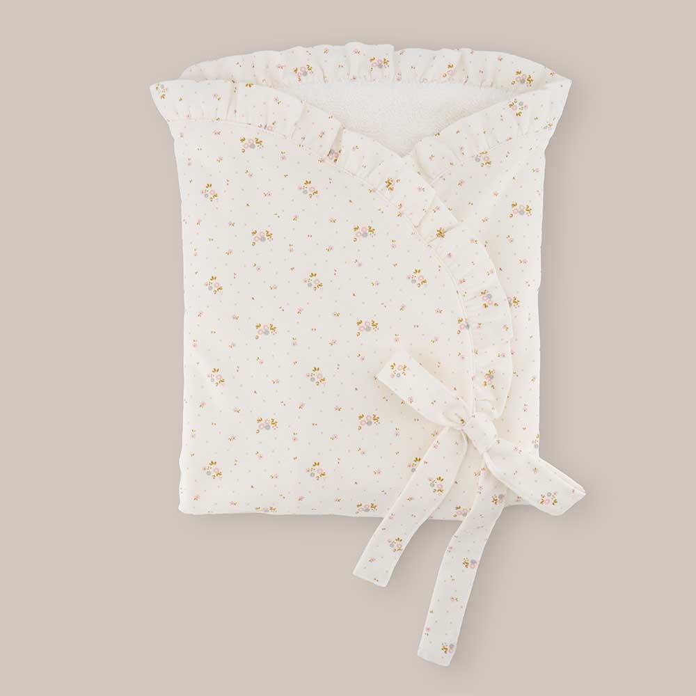 BABY COTTON SWADDLE FLORES