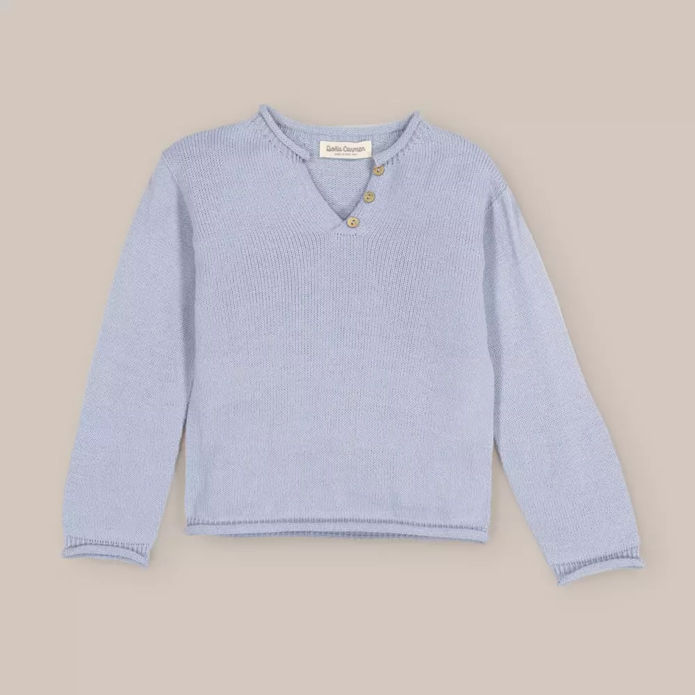 Maglione lana blu bambino on sale