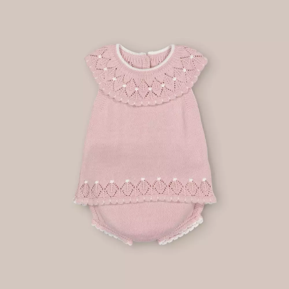 CONJUNTO PUNTO BEBÉ TRICOT
