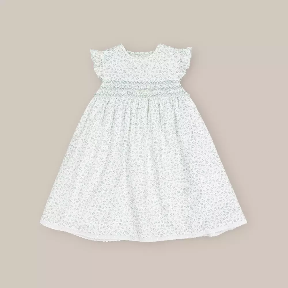 SMOCK GREEN GIRL DRESS LAUREL