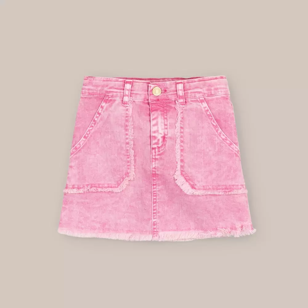 MINIFALDA DESFLECADA ROSA