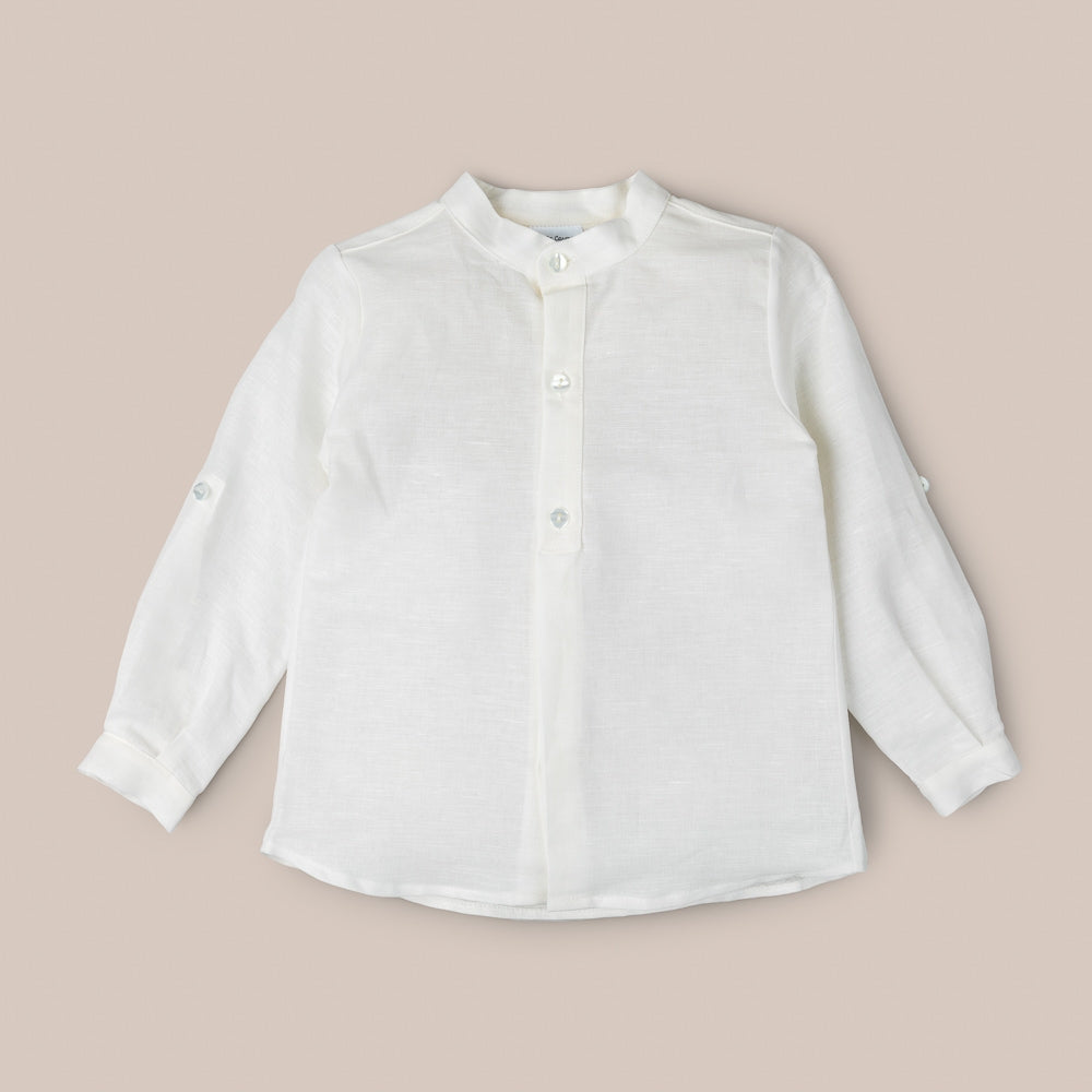 Camicia da ragazzo di lino