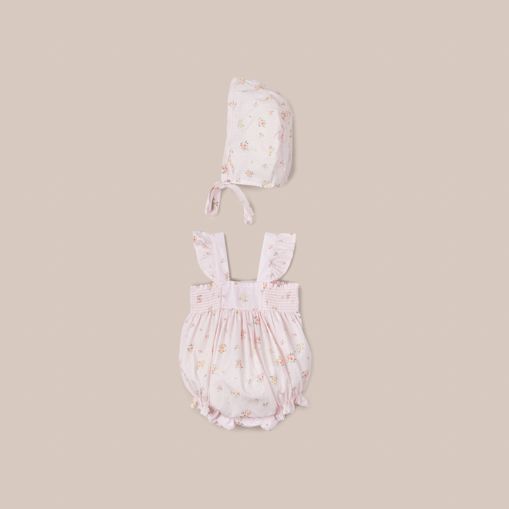 Baby bloomer Strap With  Bonnet Blume