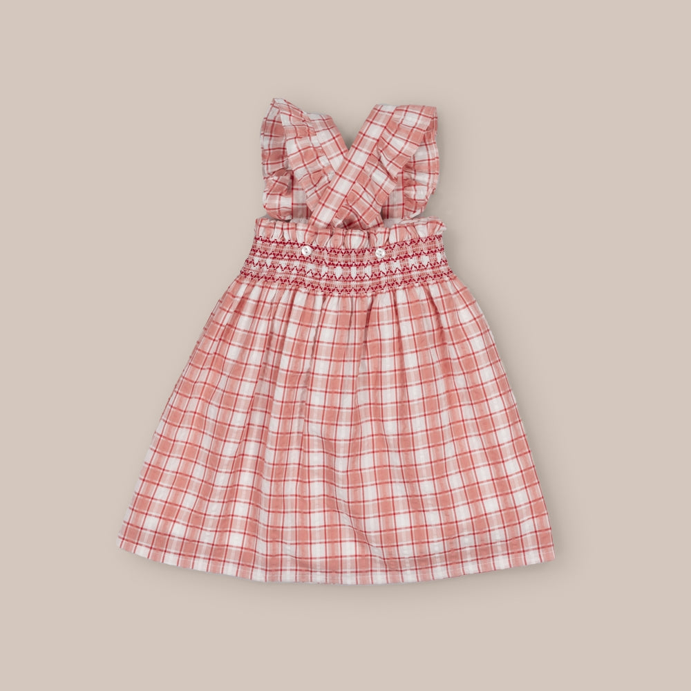 Pinafore Menina romã