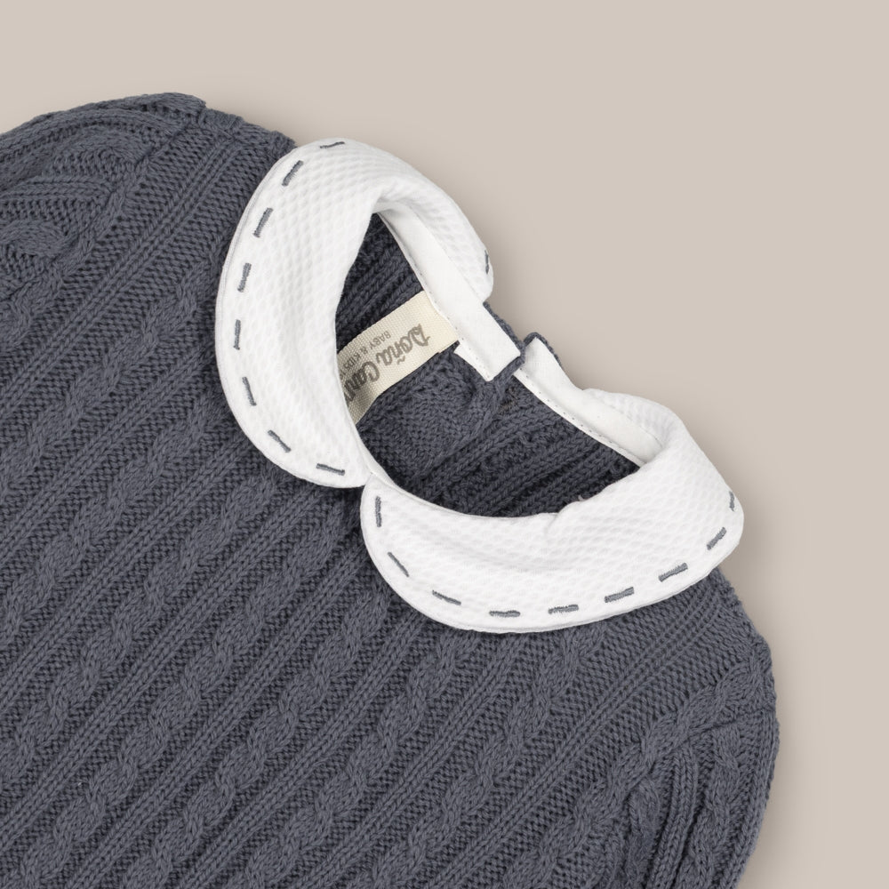 Zopfpullover aus Babywolle