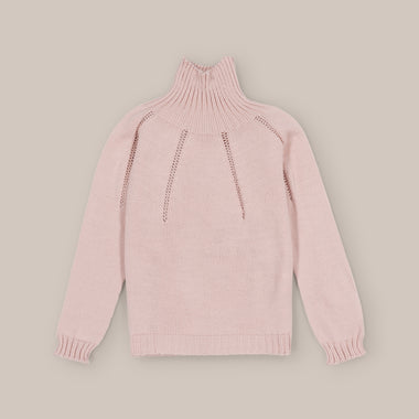 Camisola de gola alta para menina