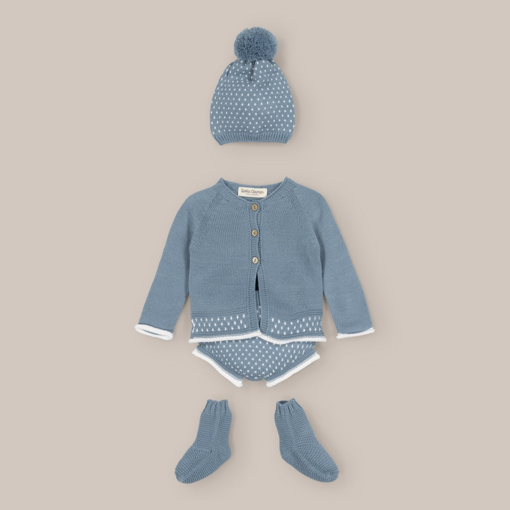 Conjunto Short Malha Bebê Jaquard