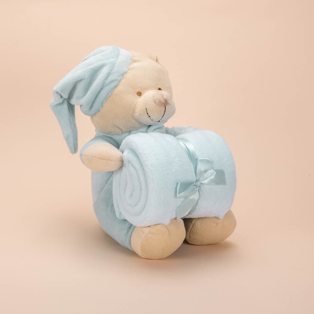 Bear With Baby blanket