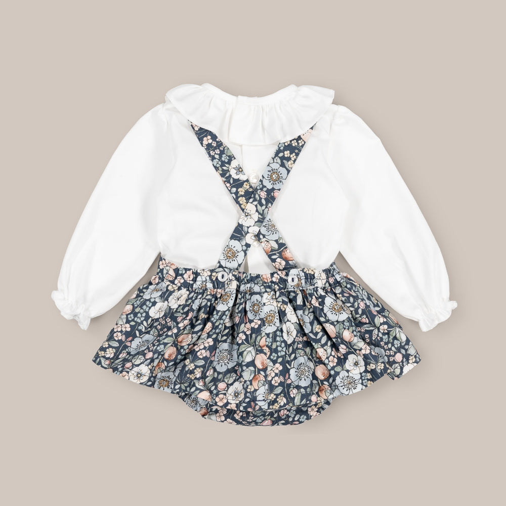 Definir Saia Jardineira  Menina Lírio