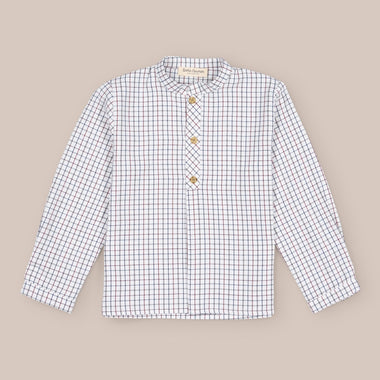 Mini camisa de xadrez para menino