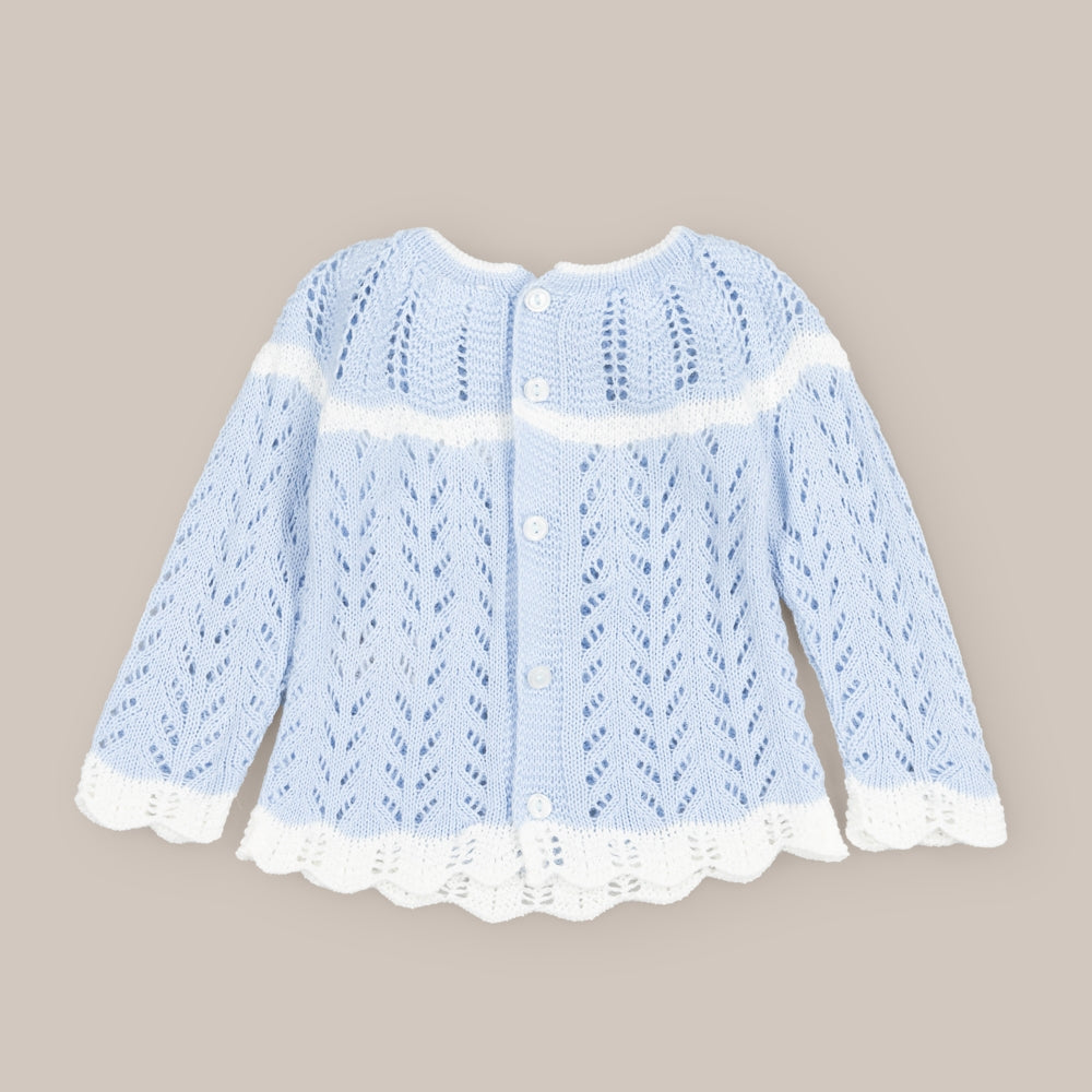Fischgräten-Babypullover