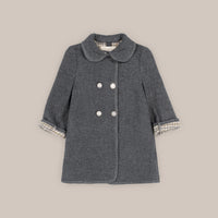 LANOSO CHECKED GIRL COAT 