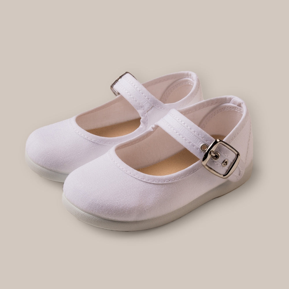 Mary Jane Girl Canvas Buckle